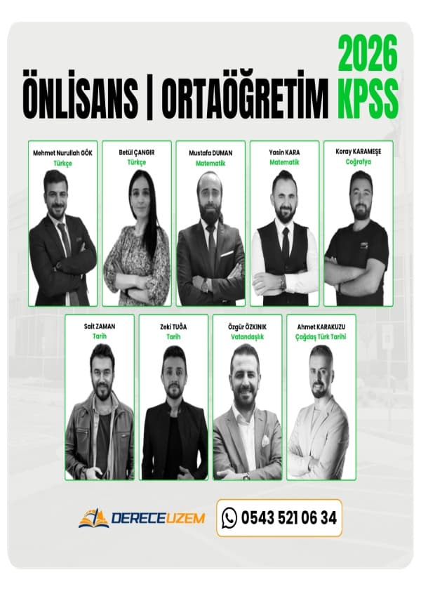 2026 KPSS Ön Lisans