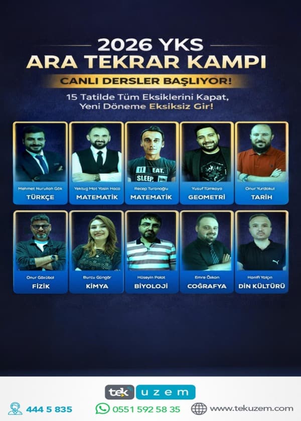 2026 TYT AYT Tekrar Kampı